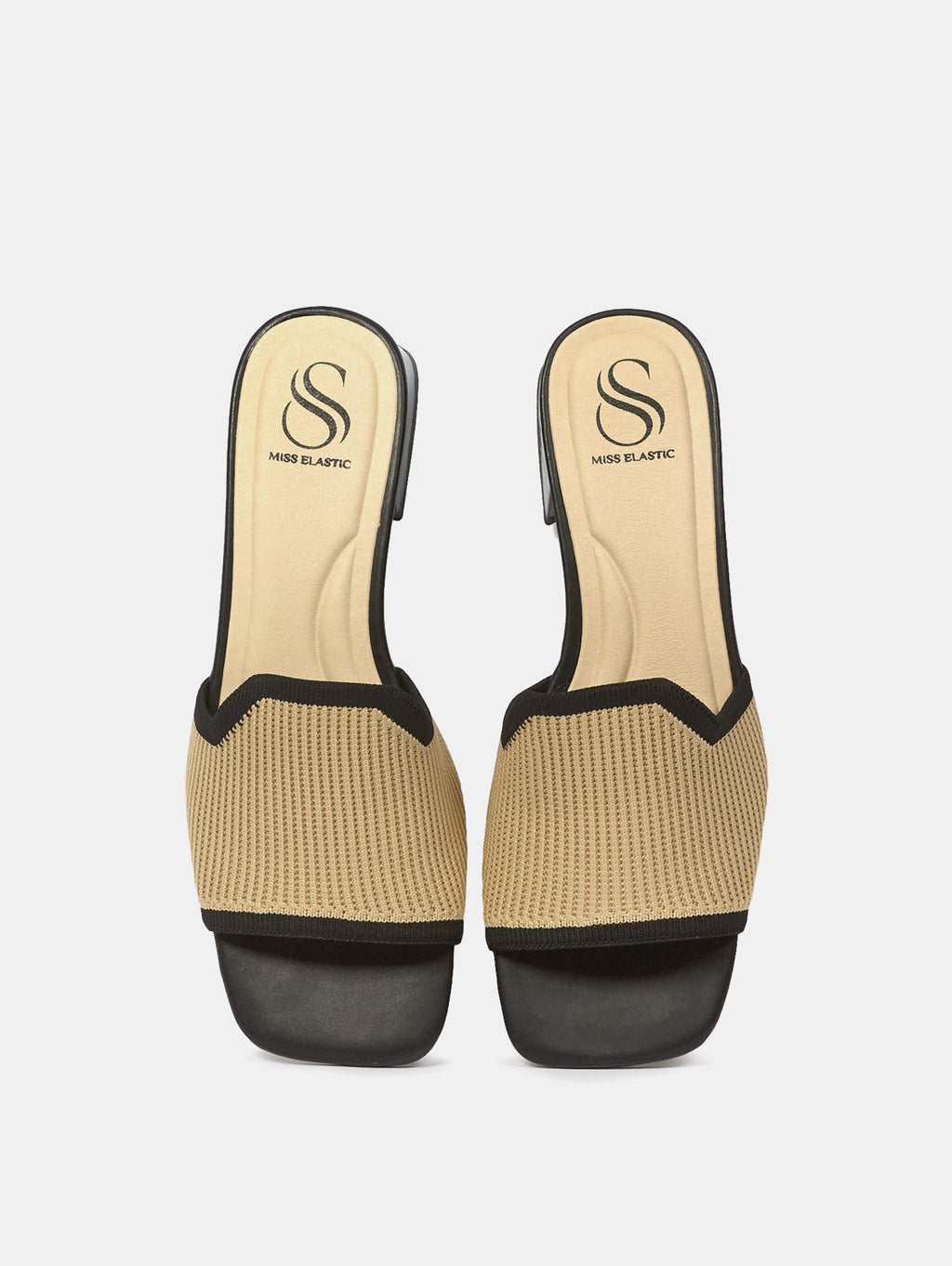 Sandalia Murano Recitex Camel/Negro