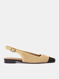 Offener Ballerina Vilass - Camel/Negro