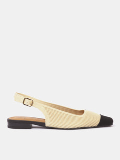 Slingpumps Vilass - Crema/Negro