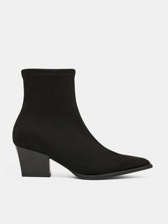 Texas Lux Ankle Boot - Black · Suede effect